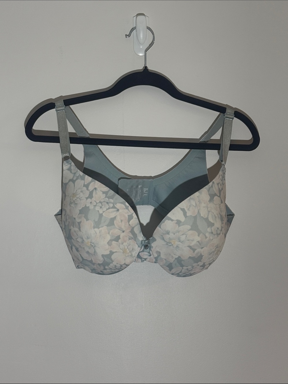 La Vie En Rose Light Blue Floral T-Shirt Bra